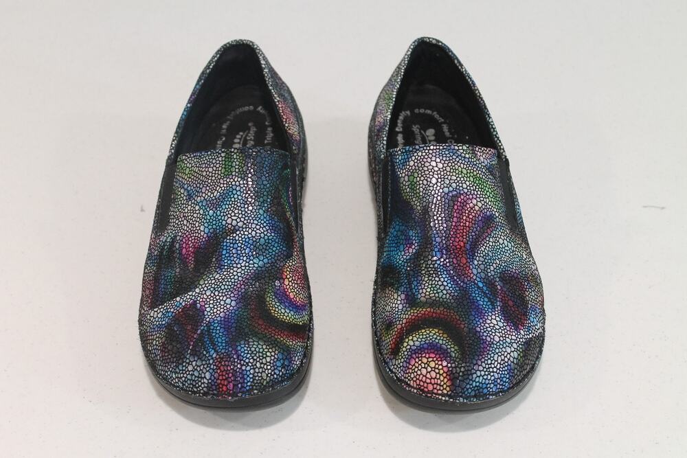 Spring Step Shoes Womens Size 9 Blue Multicolor Manilla-Boreal Slip On Comfort
